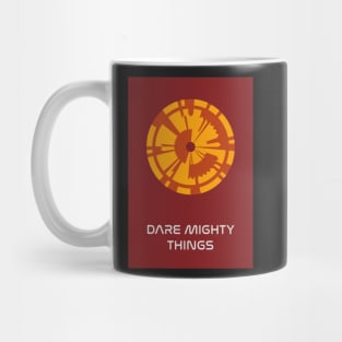 JPL/NASA Perseverance Parachute "Dare Mighty Things" Poster #4 Mug